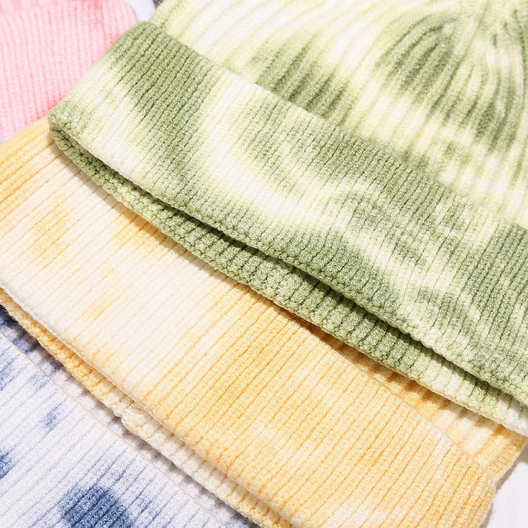 Knitted Acrylic Crochet Beanie 