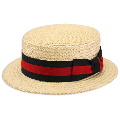 Gents Straw Boater Hat