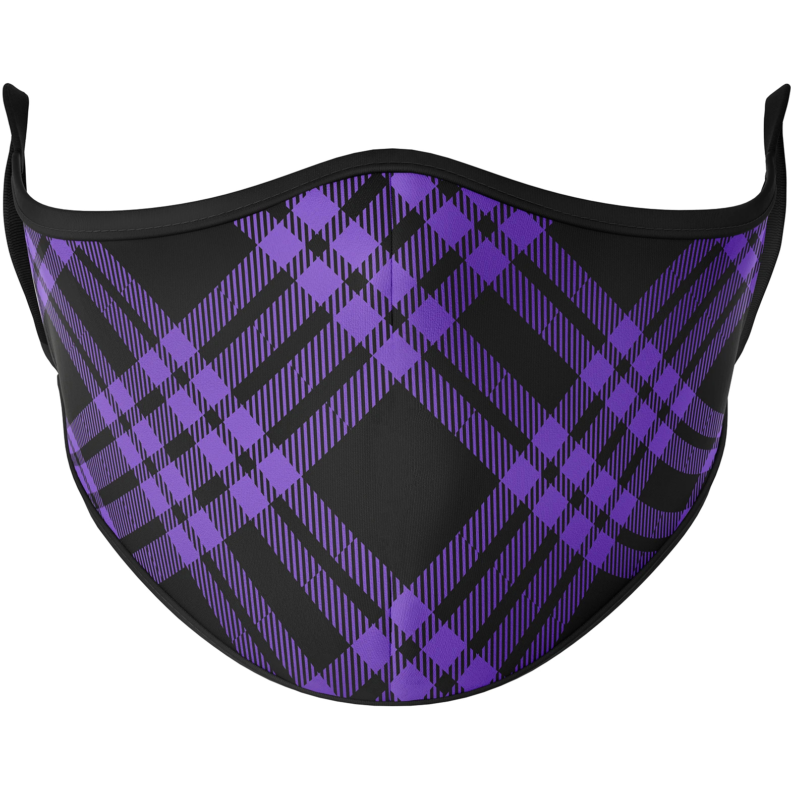 Dark Plaid Reusable Face Masks