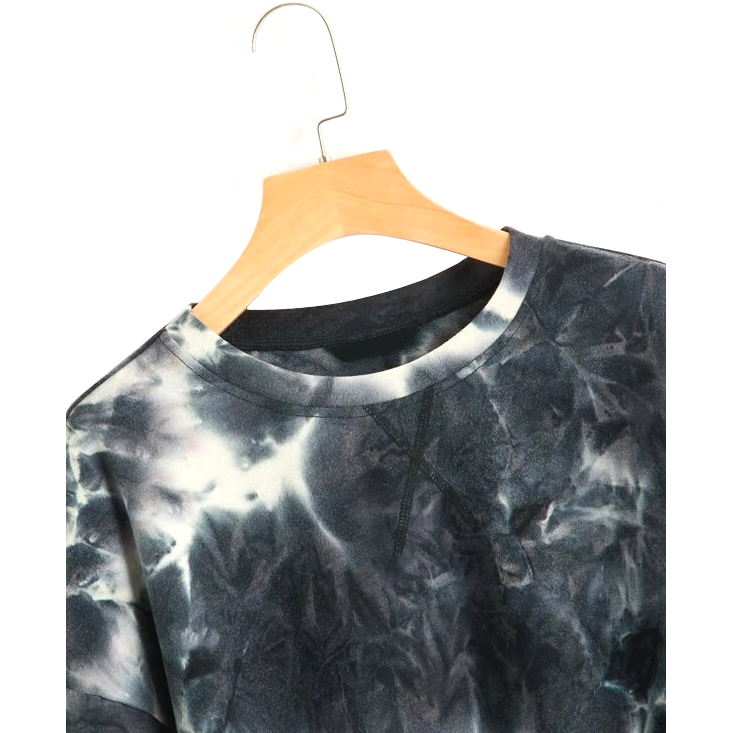 Drop Shoulder Tie Dye Crop Tee