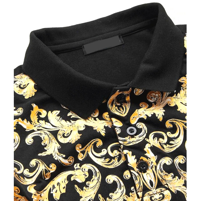Baroque Print Polo Shirts