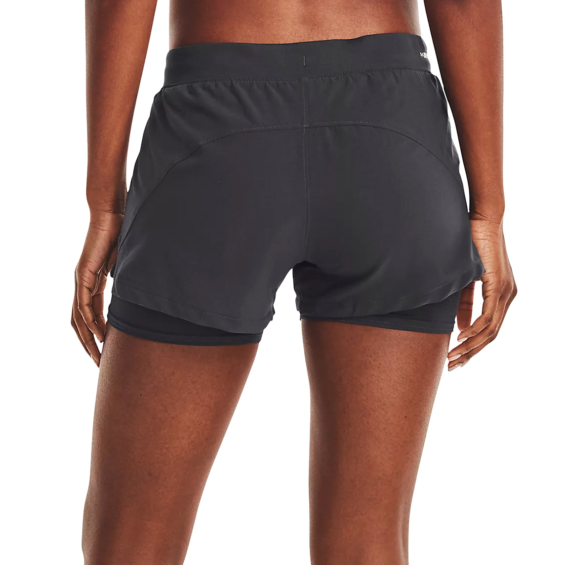 Grey 2 in 1 Running Shorts